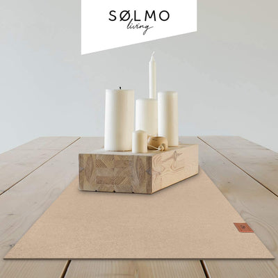 Sölmo I table runner made of felt I 150x40cm table runner I Scandinavian design