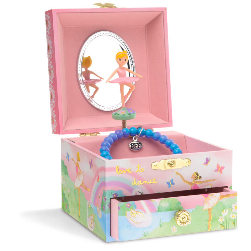 Musical Jewelry Box With Glittering Spinning Unicorn