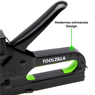 Hand stapler set for wood and garden. Functional and effective tool stapler