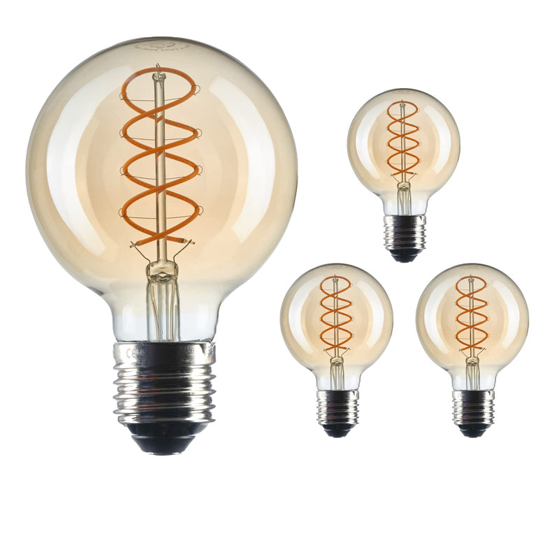 CROWN LED 3 X SMOKY EDISON BULB E27 SOCKET