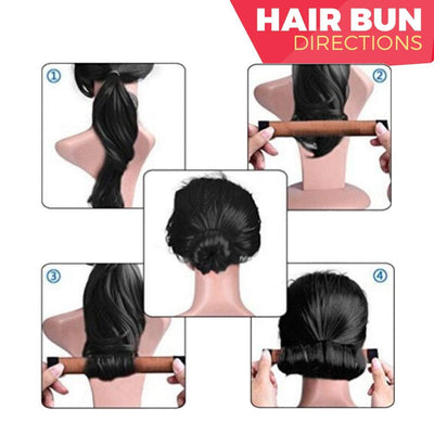 3-piece Hair Bun Maker Easy Snapandroll Bun Hair Tool Magic Bun Tool Donut