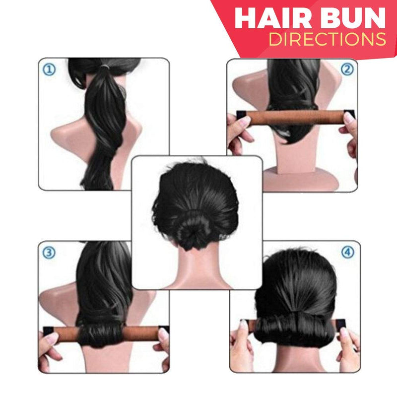 3-piece Hair Bun Maker Easy Snapandroll Bun Hair Tool Magic Bun Tool Donut