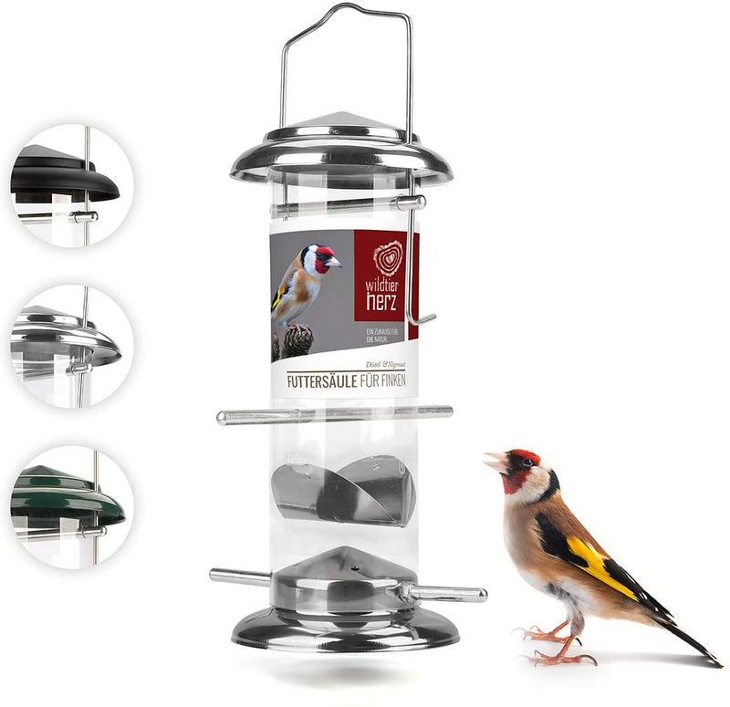 I 52cm feeding column Niger seeds for goldfinch siskin made of stainless steel