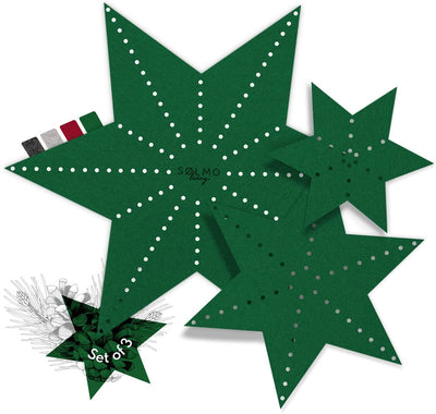 I 3 felt stars for table decoration I felt coaster star large to small I table