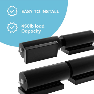 Heavy duty gate hinge 127 cm cylindrical shape 450 kg load capacity for welding