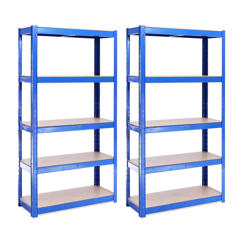 Grack Heavy Duty Shelf1 Blue Storage Shelf 5 Compartments For Basement Workshop