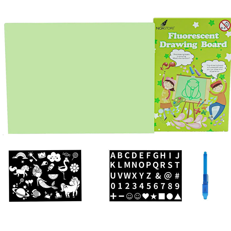 Funny Drawing Board Glows In The Dark With Light For Kids Coloring Board