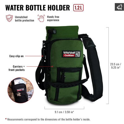 Bag for water bottle from Molle bottle holder backpack