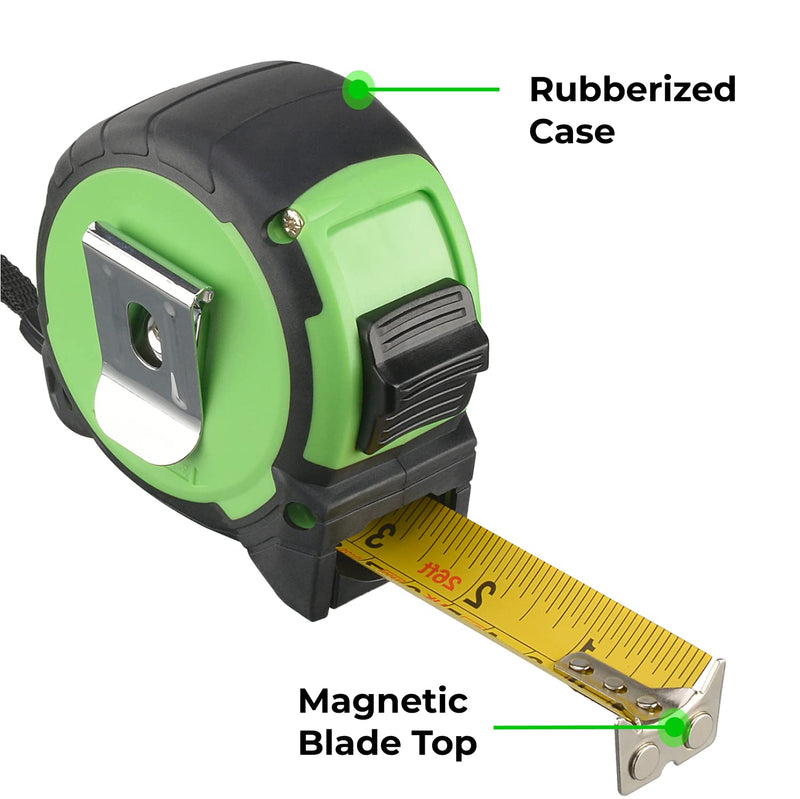 26ft (8m) Tape Measure Retractable Tape Measure for DIY Enthusiasts