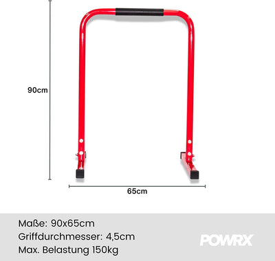 Dip bars (pair) including workout push up stand bardip station fitness rack