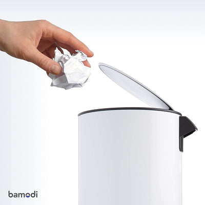 Cosmetic bin stainless steel 3l bathroom waste bin with soft close system