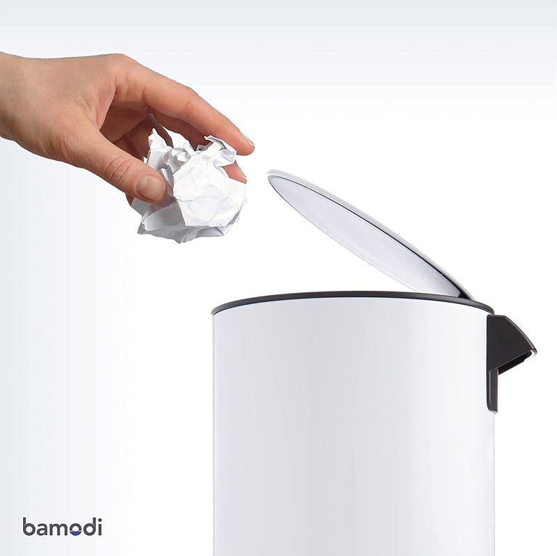 Cosmetic bin stainless steel 3l bathroom waste bin with soft close system