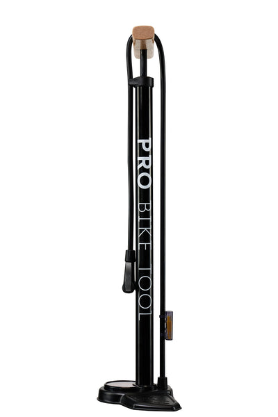 PRO BIKE TOOL FOOT PUMP WITH GAUGE