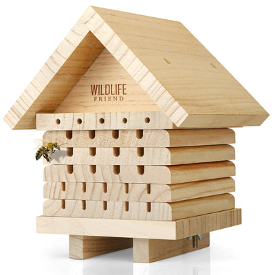 WILDLIFE FRIEND I BEE HOTEL MADE OF NATURAL WOOD - INSECT HOTEL