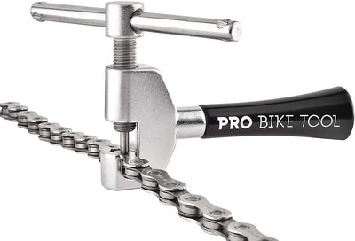 PRO BIKE TOOL UNIVERSAL CHAIN TOOL 1-12 SPEEDS - HIGH QUALITY CHAIN OPENER REPAIR KIT. BEST BICYCLE TOOL FOR 7