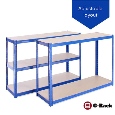 Grack 0029 Garage Shelf Blue Powder Coated Stainless Steel 1