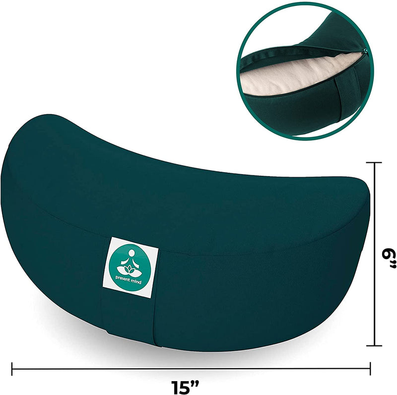 Meditation cushion half moon seat height 15cm yoga cushion Zafu half moon cushion