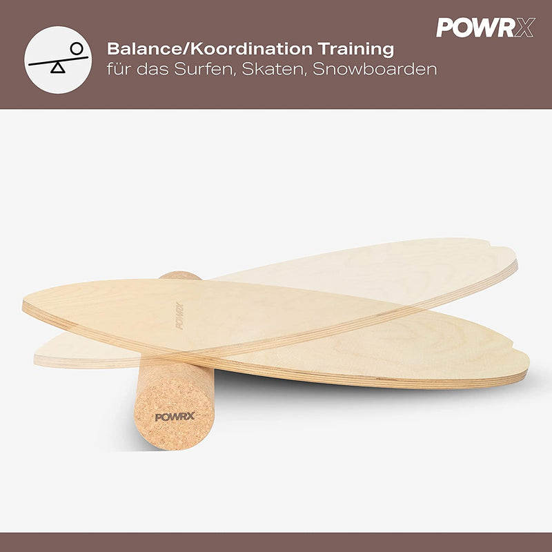 Surf balance board wood / balance skateboard including roller coordination training