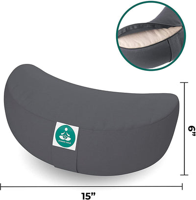 Meditation cushion half moon seat height 15cm yoga cushion Zafu half moon cushion