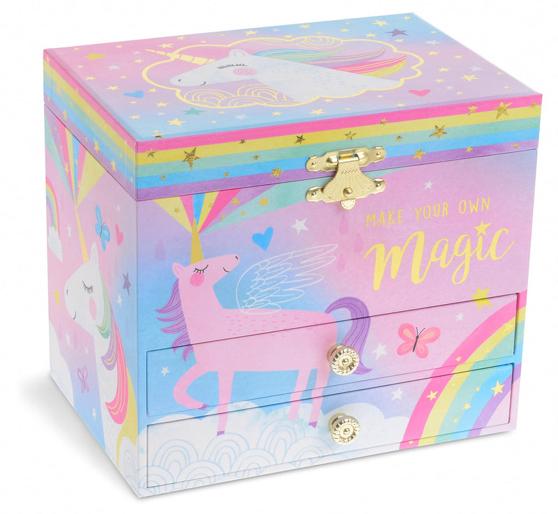 Unicorn Music Box Jewelry Set for Little Girls 3 Unicorn Gifts for Girls