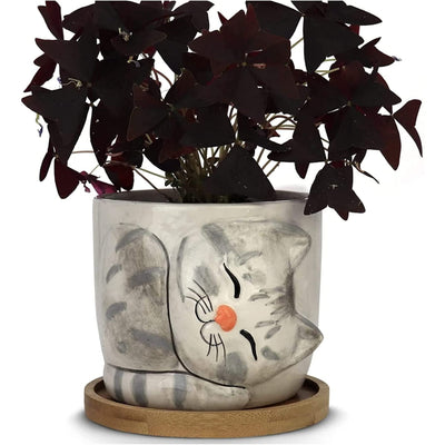 Cat Planter Large Kitty Pot for Indoor Plants Succulents