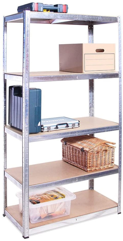 Grack Heavy Duty Shelf1 Blue Storage Shelf 5 Compartments For Basement Workshop