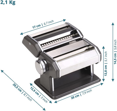 Pasta Maker Pasta Machine Manual Pasta Machine Made of Stainless Steel Chrome for