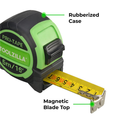 16ft (5m) Tape Measure Retractable Tape Measure for DIY Enthusiasts