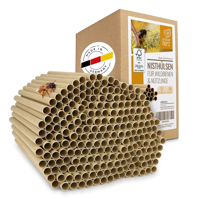 200 insect hotel nesting sleeves 6 mm longer lifespan than cardboard tubes