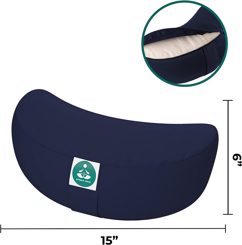 Meditation cushion half moon seat height 15cm yoga cushion Zafu half moon cushion