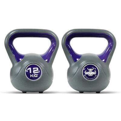 Kettlebell plastic 220 kg including workout I kettlebell in various colors