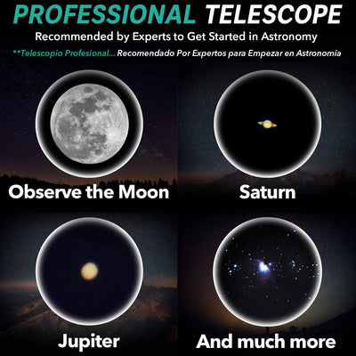 Telescope Astronomy Portable and Powerful 20x250x Easy to Assemble