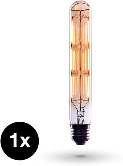3 x Edison flute tube light bulb E27 socket dimmable 4w warm white 230v El07