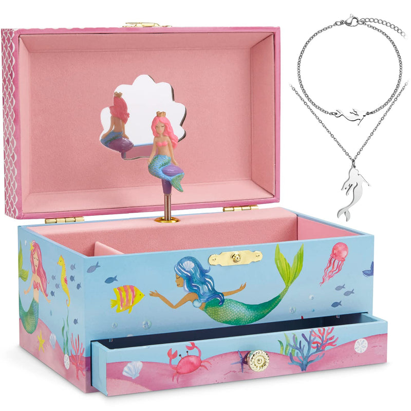 Unicorn Music Box Jewelry Set for Little Girls 3 Unicorn Gifts for Girls