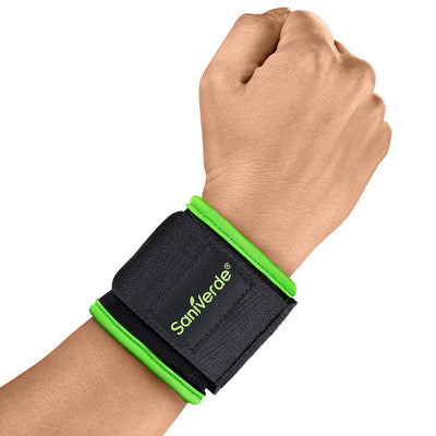 SANIVERDE ® WRIST BANDAGE WITH VELCRO FASTENING - STABILIZATION OF THE WRISTS DURING FITNESS AND STRESS