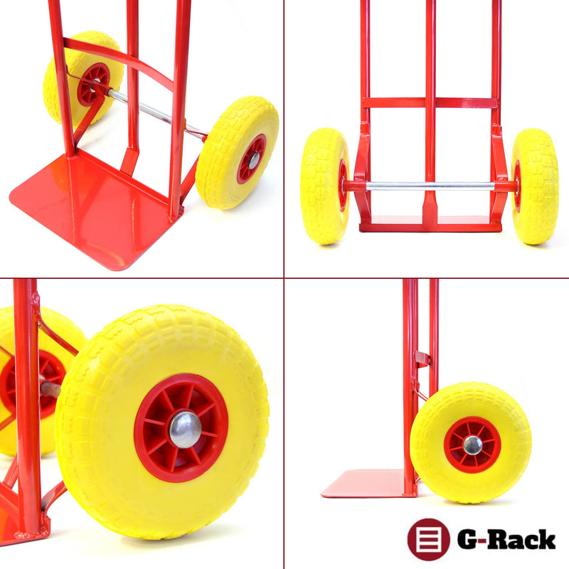 G-RACK INDUSTRIAL HEAVY DUTY SACK TRUCK WITH PUNCH-RESISTANT TIRES