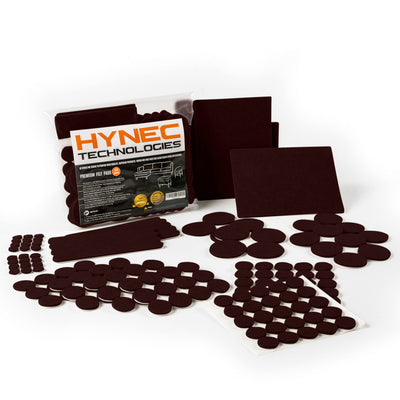 HYNEC TECHNOLOGIES HYNEC PREMIUM FURNITURE PROTECTOR FELT GLIDERS SELF-ADHESIVE