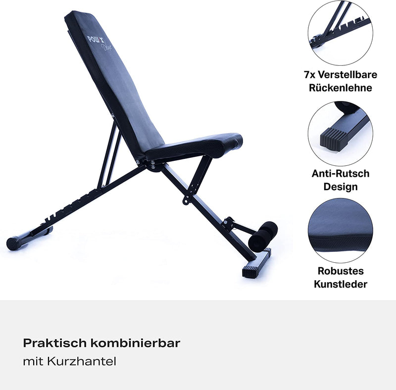 Weight bench I Adjustable press bench Height adjustable I Training bench