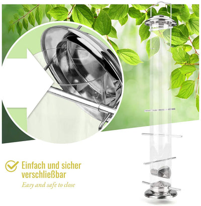 I 52cm feeding column Niger seeds for goldfinch siskin made of stainless steel