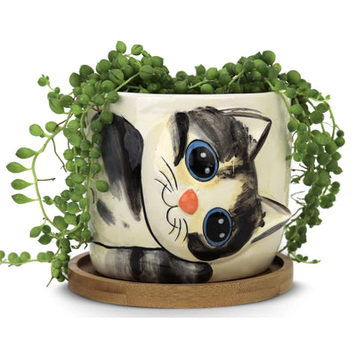 Cat Planter Large Kitty Pot for Indoor Plants Succulents