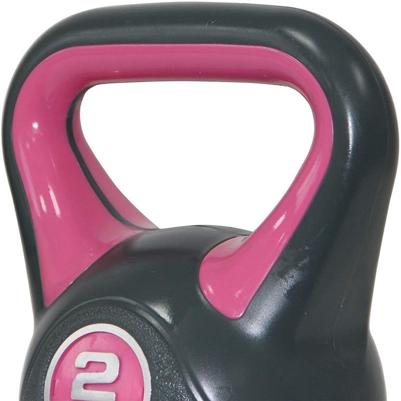 Kettlebell plastic 220 kg including workout I kettlebell in various colors