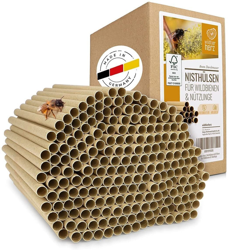 200 insect hotel nesting sleeves 6 mm longer lifespan than cardboard tubes