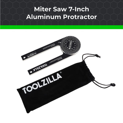 7 inch Aluminum Miter Saw Protractor Angle Finder Measuring Tool with Multiple