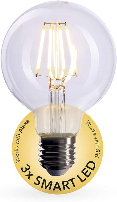 Smart Filament Light Bulb Fl08_S E27 Socket Dimmable 6w 2700k Warm White