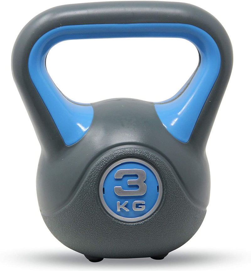 Kettlebell plastic 220 kg including workout I kettlebell in various colors