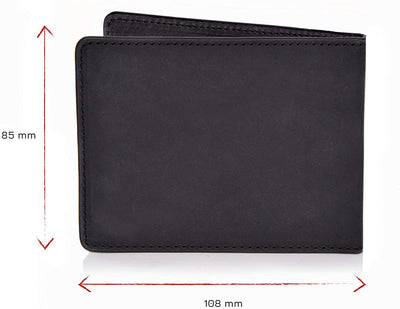 Madrid Wallet Leather Men's Mini Wallet Flat With Rfid Wallet