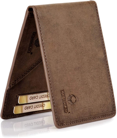 Madrid Wallet Leather Men's Mini Wallet Flat With Rfid Wallet