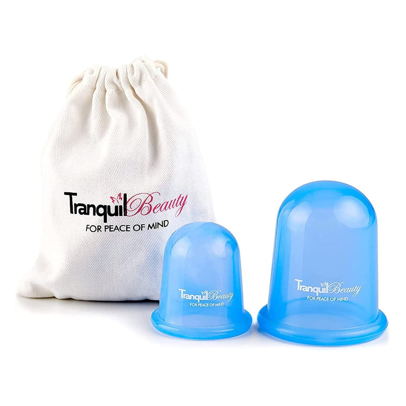 TRANQUILBEAUTY BEST SILICONE CELLULITE CUPPING THERAPY WITH FLEXIBLE MASSAGE SET AND GIFT BAG