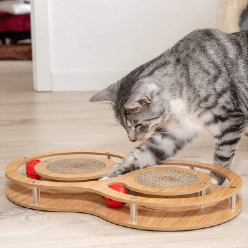 PAW OLYMP ® INTERACTIVE WOODEN CAT TOY