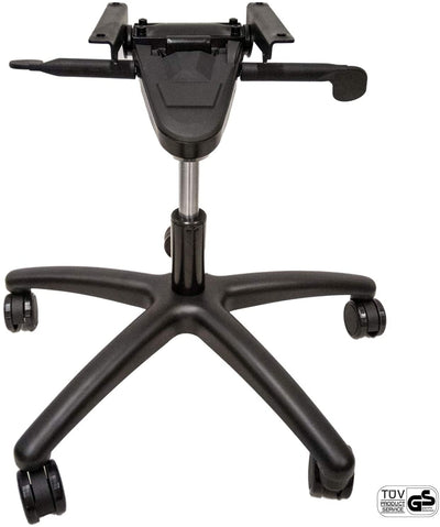 OFFICEWORLD RANGE OFFICE CHAIR BASE COMFORT BLACK WITH ALUMINUM BASE - MULTIBLOCK MECHANICS REPLACEMENT FRAME COMPLETE SET TÜV & GS TESTED